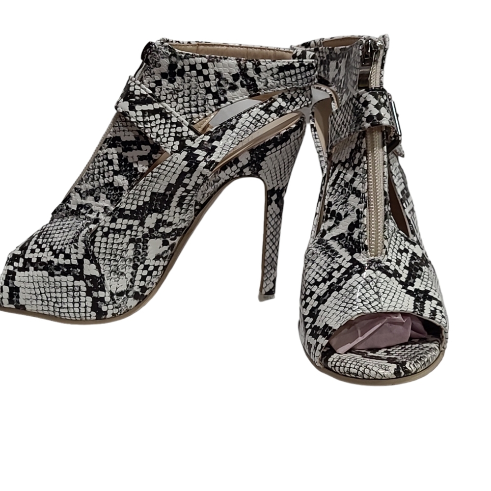 Tinstree Peep Toe Ankle Booties Stiletto Heel Dress Boots Size 7